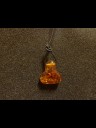 Small amber pendant Thor's Hammer