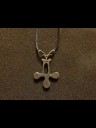 Pendant with leather necklace