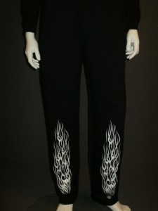 White flame sweatpants clearance
